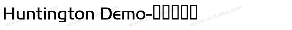 Huntington Demo字体转换